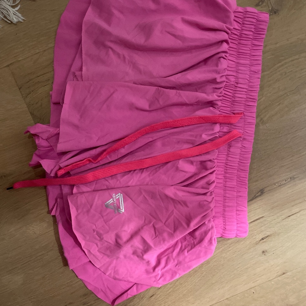 Pink butterfly shorts
